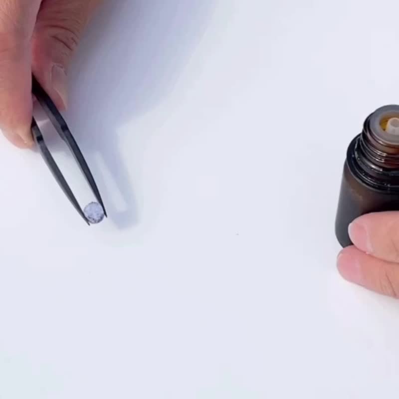 925纯银圆形刻名水晶精油颈链 - 2BN0087 - 项链 - 纯银 