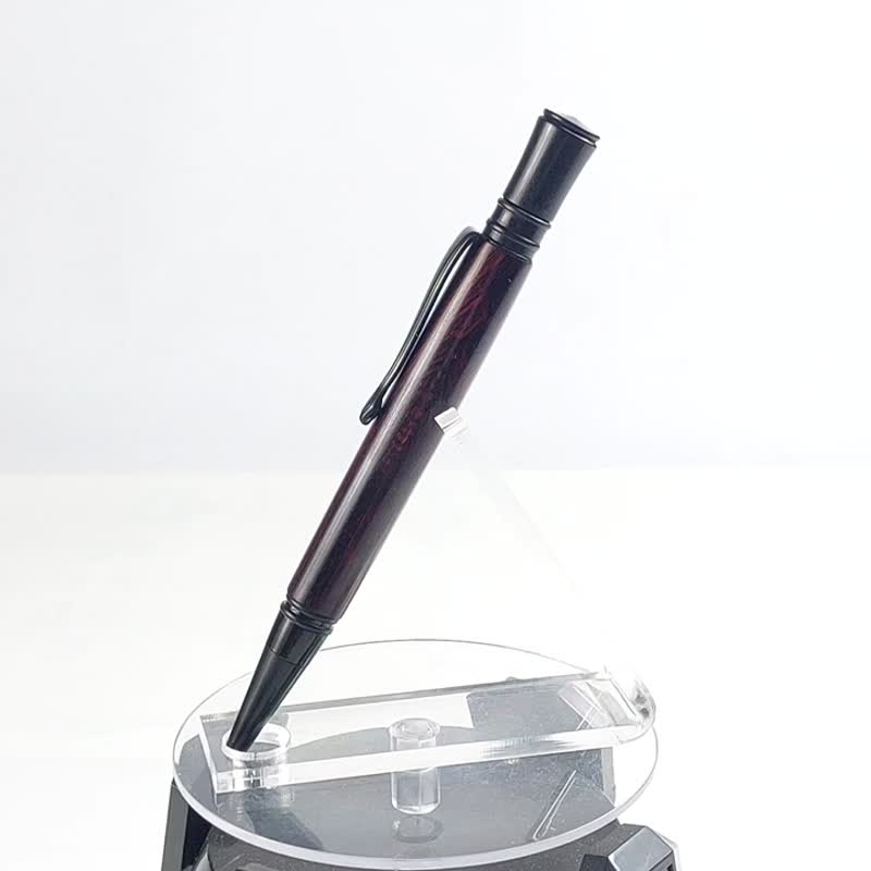 国王木旋转原子笔 /手工原子笔/KOBE手工笔 - 圆珠笔/中性笔 - 木头 咖啡色