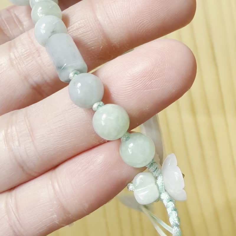 手工玉镯 - 柔雾森林玉 - 手链/手环 - 玉石 绿色