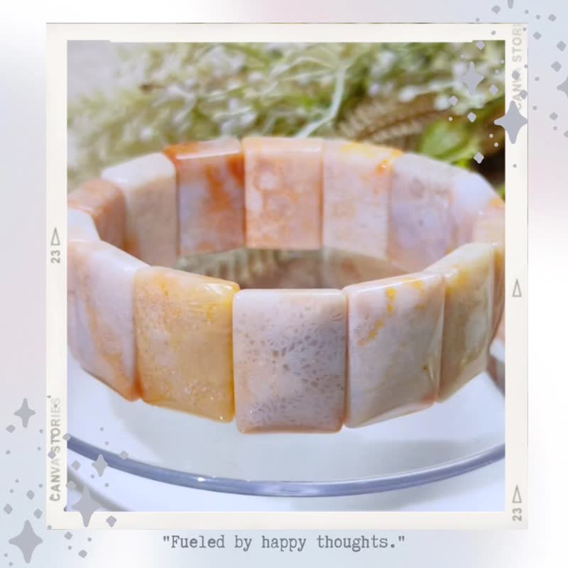 宁馨晚霞 * 天然 珊瑚玉 手排 手环定制化礼物 - 手链/手环 - 玉石 紫色