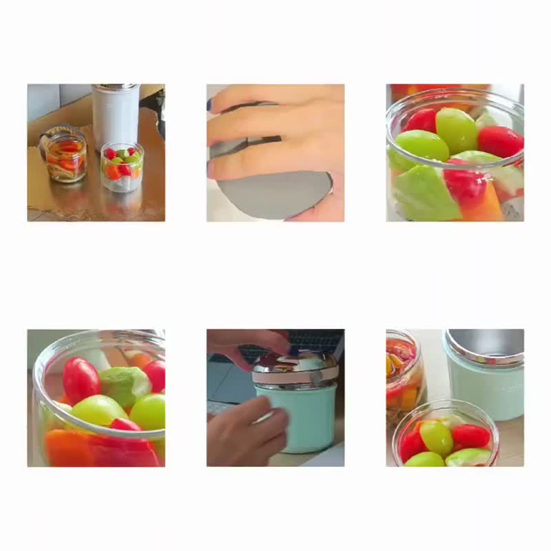 Camel 骆驼牌 TIFFIN 100 系列 保温饭壶1L 连700ml 玻璃容器 - 保温瓶/保温杯 - 玻璃 白色