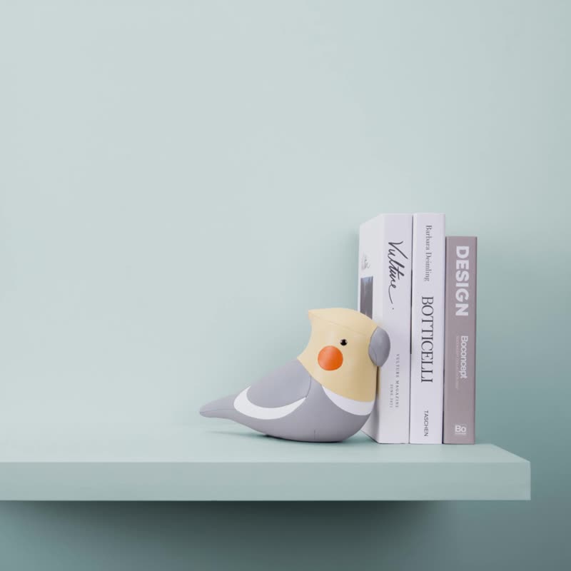 【书挡】玄凤鹦鹉 Cockatiel 皮革摆饰  | 爱情鸟 情人礼 生日礼 - 摆饰 - 人造皮革 多色