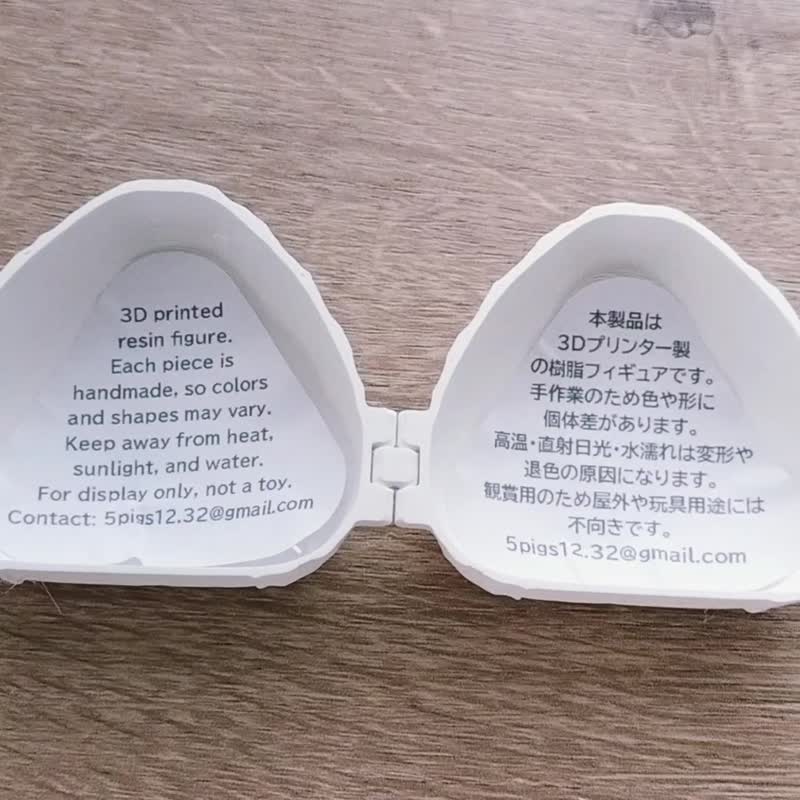 饭团造型扭蛋 - 穿着围裙煮饭猪猪公仔 - 玩偶/公仔 - 塑料 