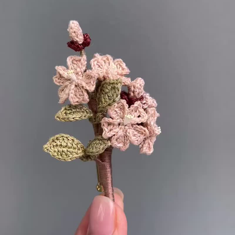 Pinkoi独家发售微鈎 野花 胸针 - 胸针 - 绣线 多色