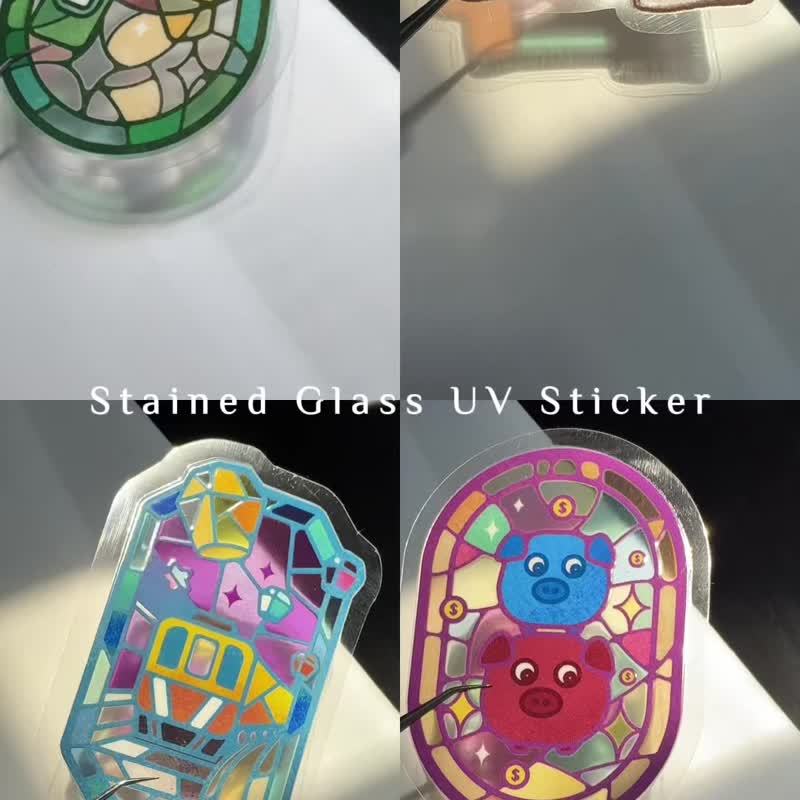 水晶转印贴 8 入组 | 旅游猫咪 2 | Littdlework - 贴纸 - 其他材质 多色