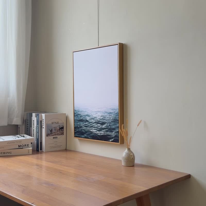 【微瑕特惠】【福利品】波涛 - 卧室挂画/风景/客厅/大海/海景 - 海报/装饰画/版画 - 棉 蓝色