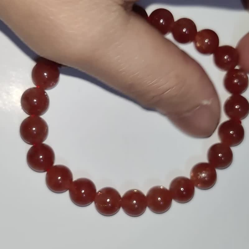 【订制品】金太阳石 Golden Sun Stone 6-12mm  天然水晶 手串 - 手链/手环 - 水晶 