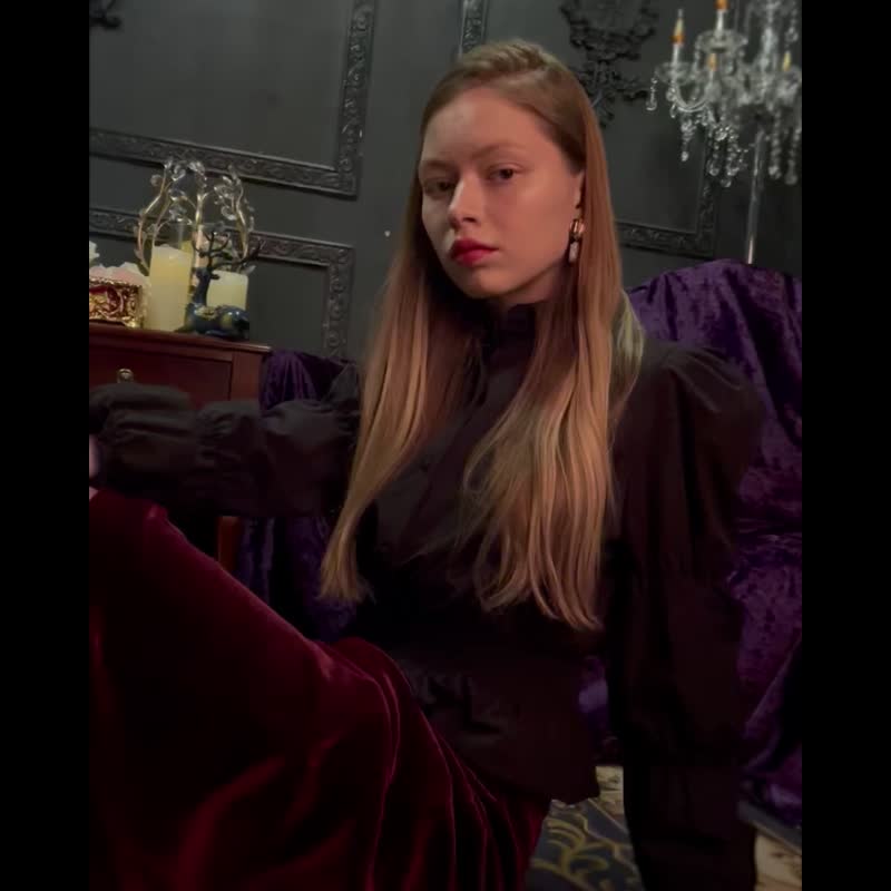 Ella Mirrorwave 丝绒玛莉珍鞋 黑色 - 女款休闲鞋 - 其他材质 黑色