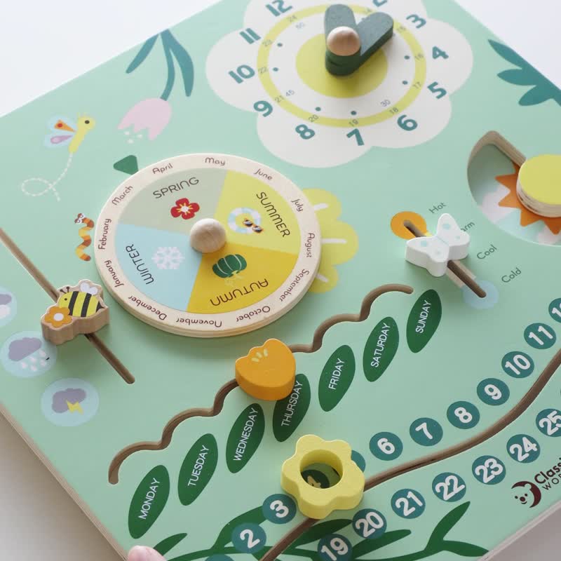 可爱森林时间英文学习板【认知启蒙 适合3岁以上】 - 玩具/玩偶 - 木头 多色
