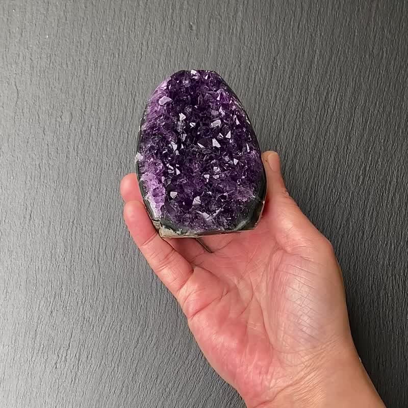 天然原矿顶级帝王紫紫晶镇 紫晶簇 紫水晶 招财开运 快速出货 - 摆饰 - 水晶 紫色