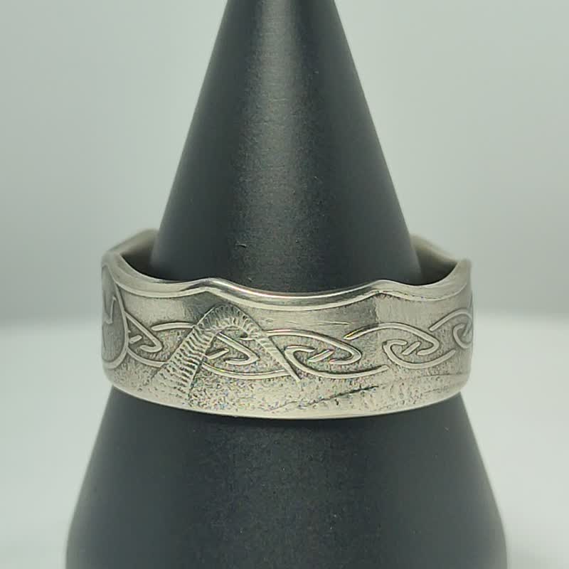 马恩岛钱币戒指 50便士 2017-2021，男士钱币戒指，女士钱币戒指 - 戒指 - 其他金属 