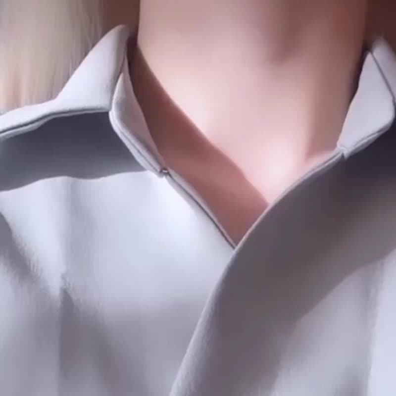 2加1/珍珠棉2WAY钢丝颈链SV207 - 颈链 - 其他金属 