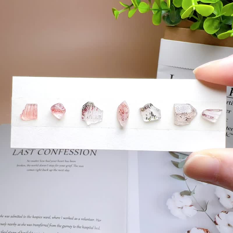 橘黑色系 超七 限量 自选石 耳环 受注制作 定制化 超高频率水晶 - 耳环/耳夹 - 水晶 多色