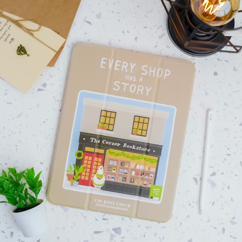 【限时特卖】iPad 插画家联名保护壳【狗狗集合】右侧笔槽款 - 平板/电脑保护壳 - 其他材质 卡其色