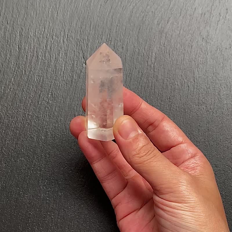 天然彩虹白水晶能量柱 冥想 净化 风水摆件 快速出货 - 摆饰 - 水晶 多色
