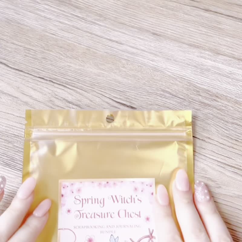 春天女巫剪贴板和日记捆绑包 - 宝箱 - 贴纸 - 其他材质 