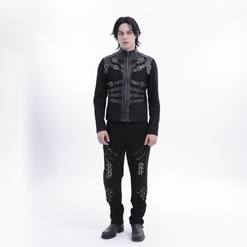 弗摩尔人斥候金属孔洞外套 - 男装外套 - 其他材质 黑色