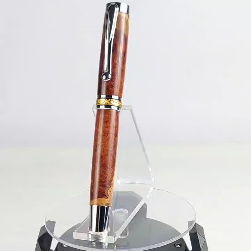 花梨榴钢珠笔 /手工钢珠笔/KOBE手工笔 - 钢珠笔 - 木头 咖啡色