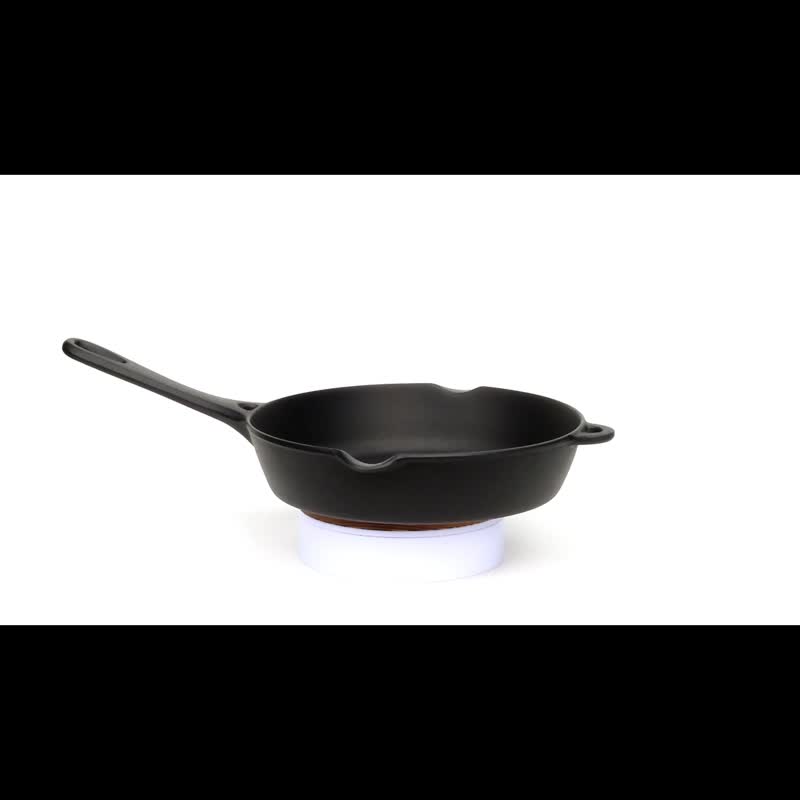 岩铸 南部铁器 平底锅 24cm IH对应 日本制 - 锅具/烤盘 - 其他金属 黑色