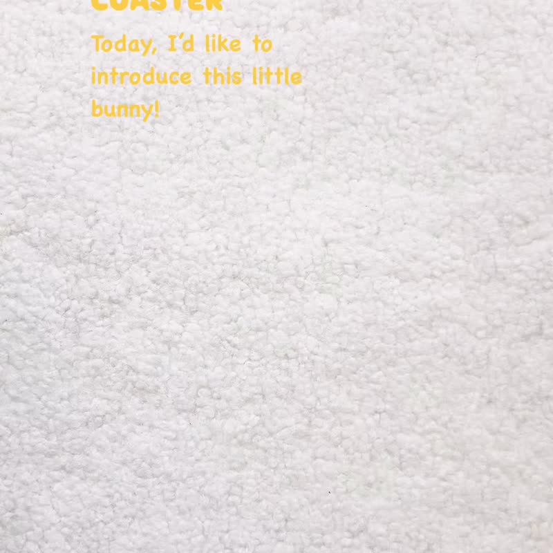 兔子甜甜圈形状的杯垫 - 杯垫 - 羊毛 白色