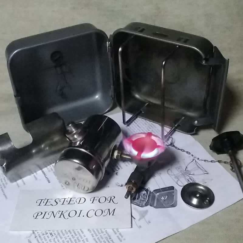 苏联 OPTIMUS 8R 型 TOURIST PT-1 露营汽油炉 - 露营用品 - 其他金属 银色