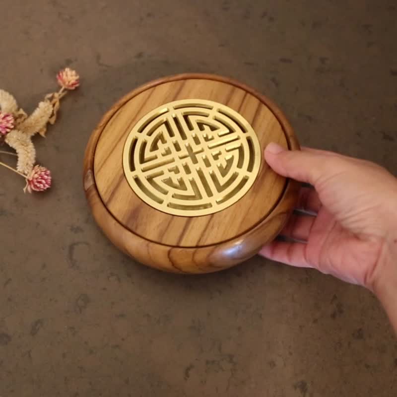 柚木纯铜茶盘/茶台 - 其他家具 - 木头 