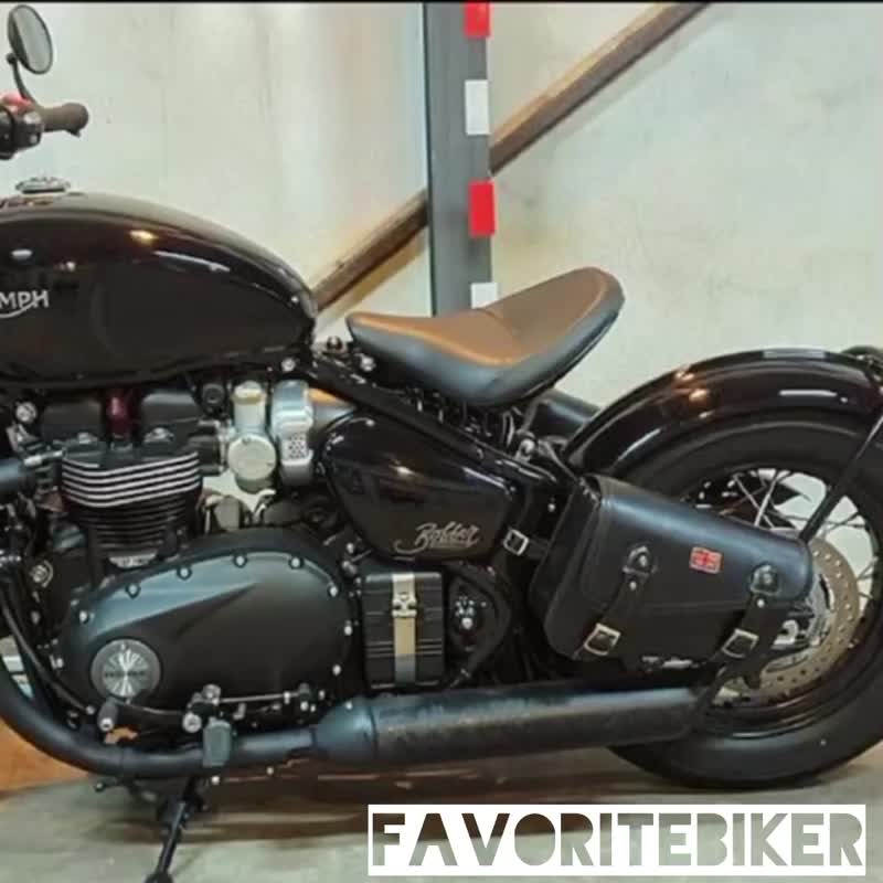 Triumph 侧袋 (复古棕) 真皮适用于 Bobber, Speedmaster, 无需支架 - 侧背包/斜挎包 - 真皮 