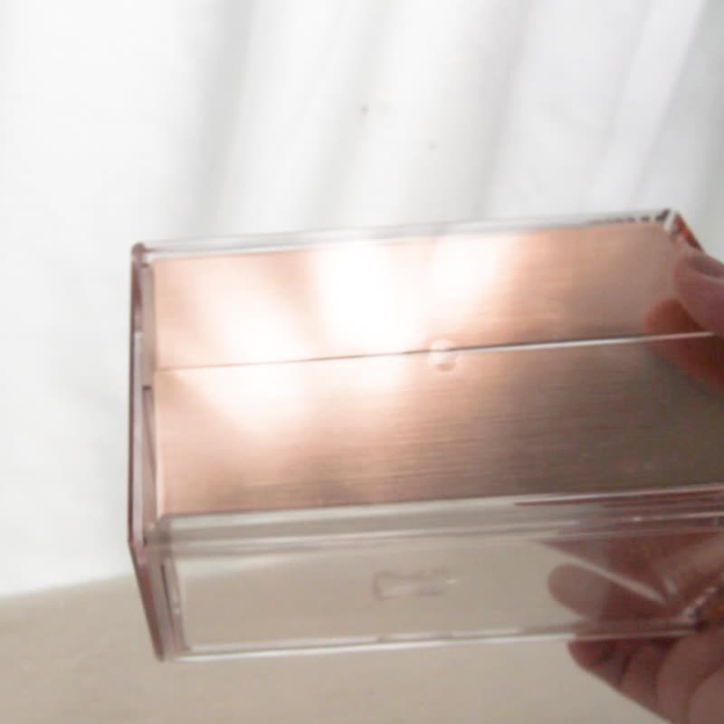 【入厝礼物】玫瑰金/两格小抽屉收纳盒  桌面收纳 - 收纳用品 - 压克力 金色