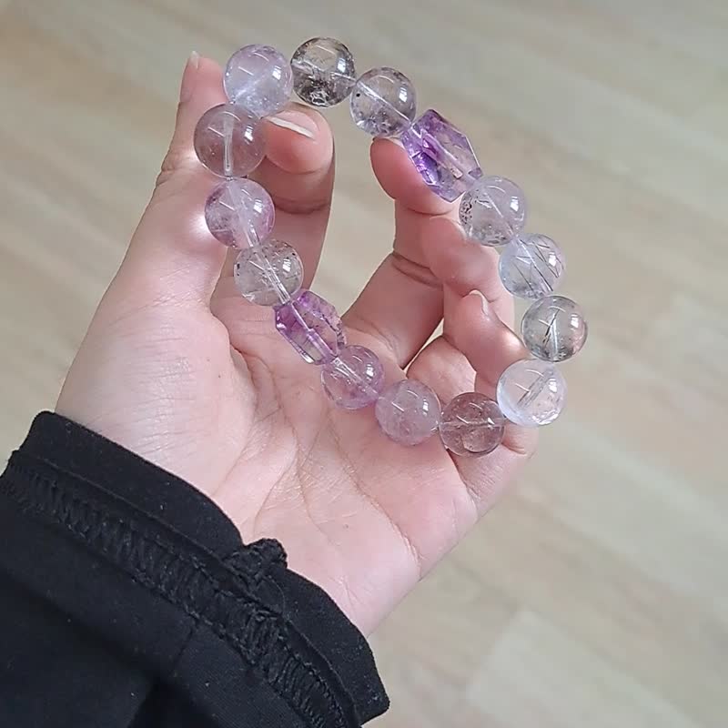 性价比 大咪仙女紫超七毒液彼岸花 水晶手链手串 13MM - 手链/手环 - 水晶 紫色