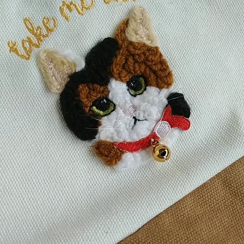 *带我出门*双杯提袋/饮料袋- 加大升级 铃铛猫咪系列 - 随行杯提袋/水壶袋 - 其他人造纤维 卡其色