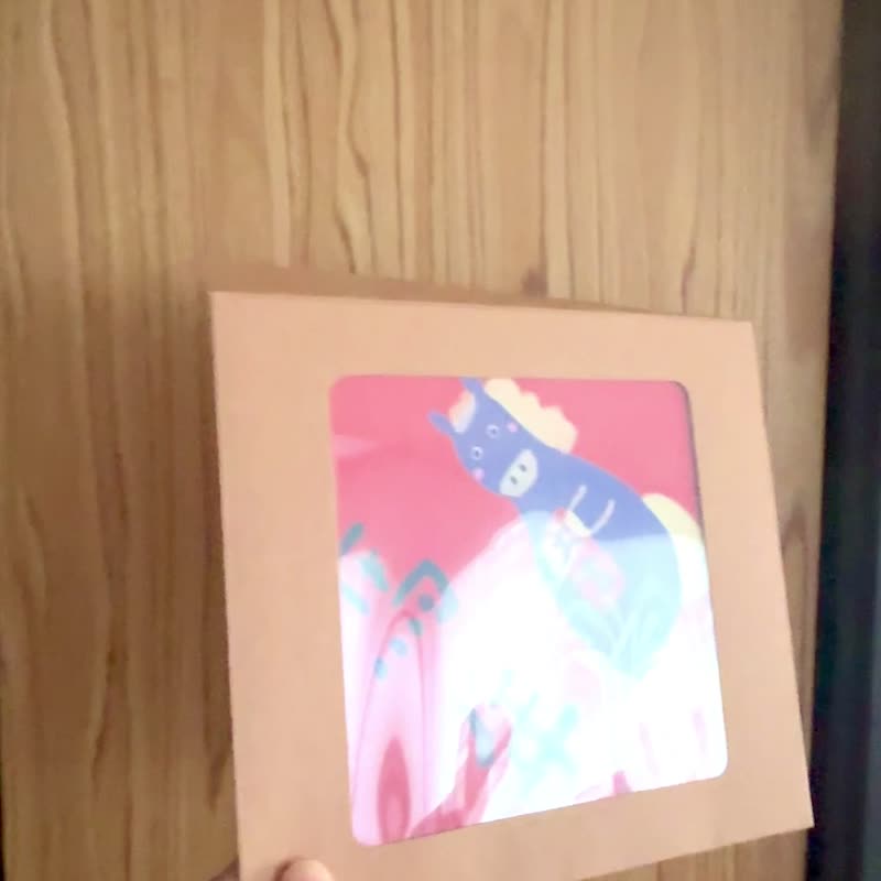 加购-福气牛皮开窗信封组 - 信封/信纸 - 纸 咖啡色