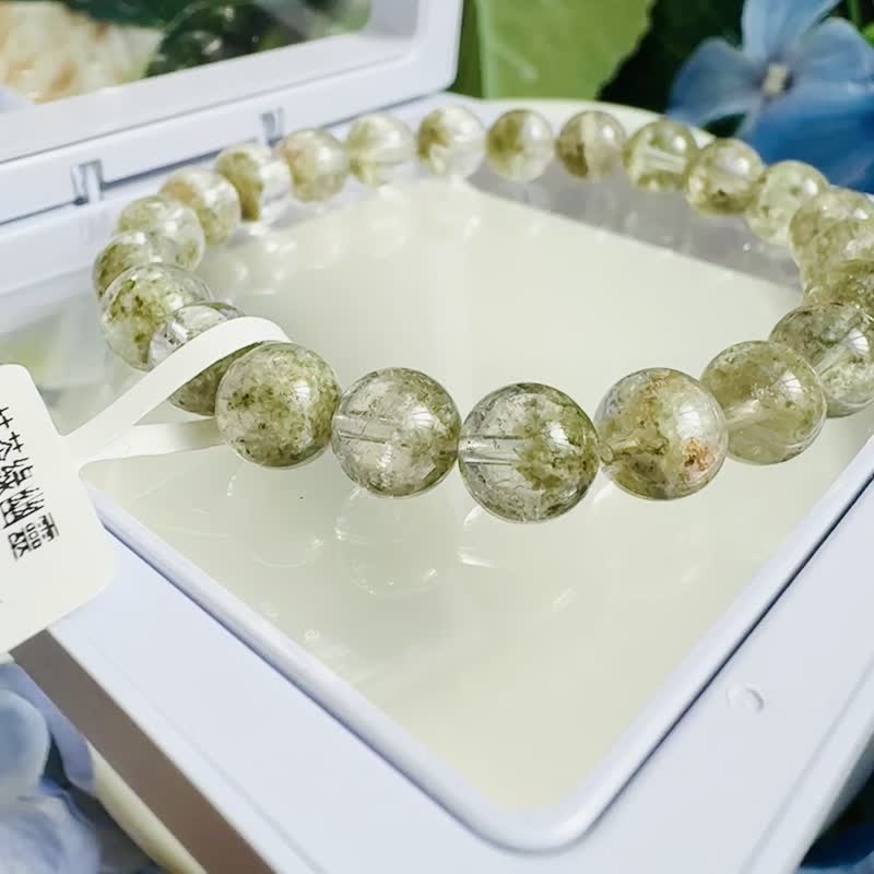 小资本抹茶绿幽灵 7.9-8.4mm16.34g 正财事业贵人缘生意缘带共识 - 手链/手环 - 水晶 绿色