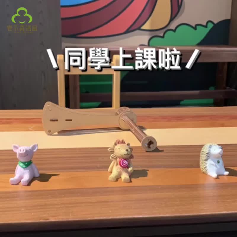 【手作DIY】卷木 浪鼓 木质 玩具 手作DIY 礼物 - 木工/竹艺/纸艺 - 木头 橘色