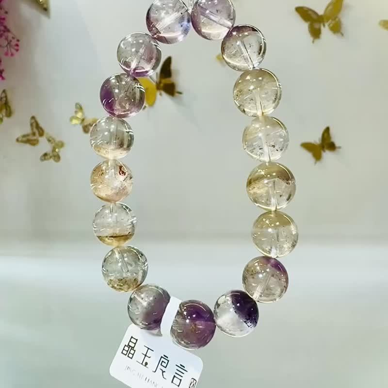 透体气质天然极光仙女色水晶12cm44.9g手珠可通人体七轮提高灵性 - 手链/手环 - 水晶 多色
