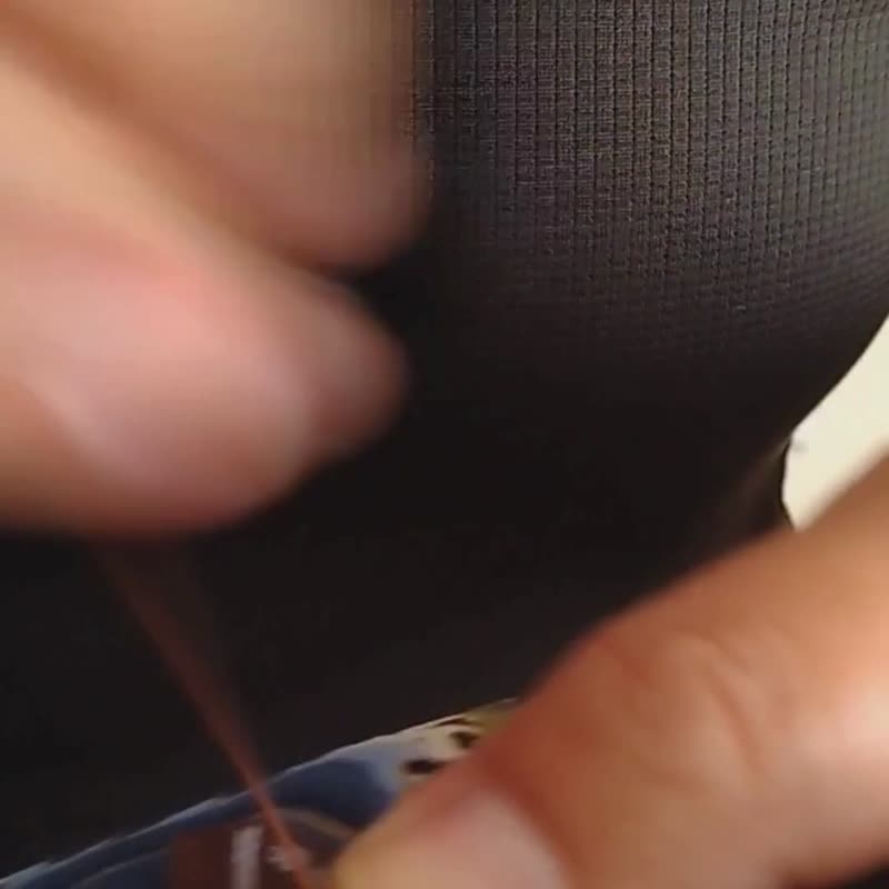 手工缝制 羽织 和服 鹤 牡丹花 鲤鱼爬瀑布 复古 男士 中性 和风 - 中性连帽卫衣/T 恤 - 棉．麻 蓝色