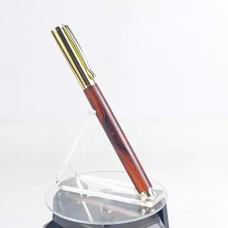 微凹黄檀钢笔 /手工钢笔/KOBE手工笔 - 圆珠笔/中性笔 - 木头 咖啡色