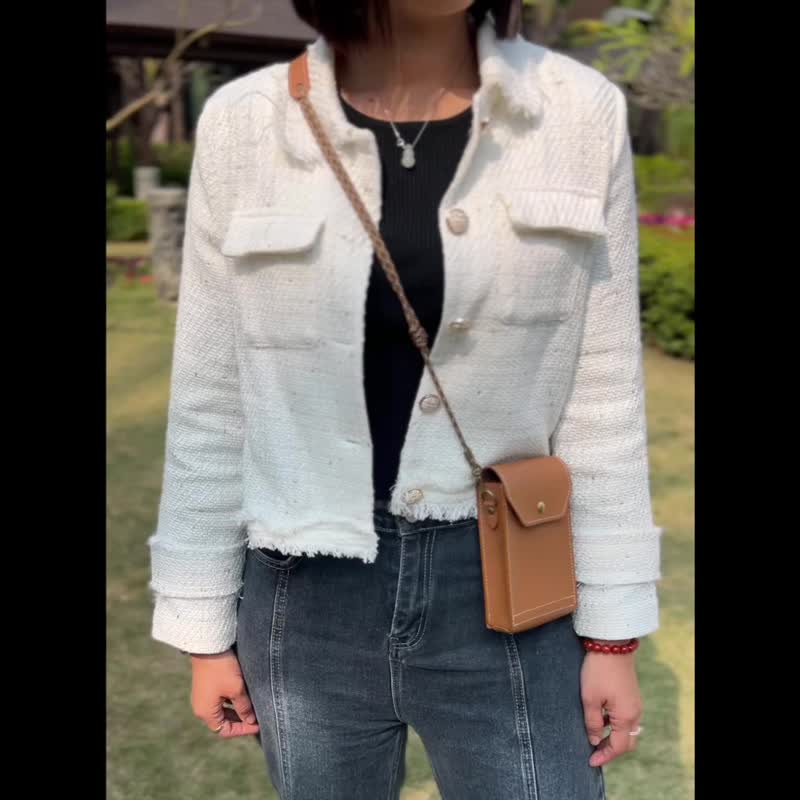 真皮手机包 皮革斜背包 手机挂绳|/3C周边/旅行用品/情人节礼物 - 侧背包/斜挎包 - 真皮 多色