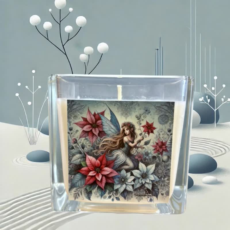 冬日暖焰香氛蜡杯 天然大豆椰子蜡 - 蜡烛/烛台 - 蜡 