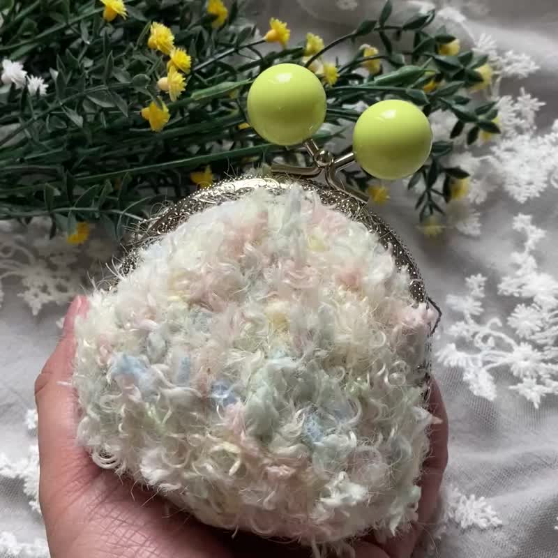 圆滚滚手混线口金包 零钱包 收纳包 - 零钱包 - 棉 多色