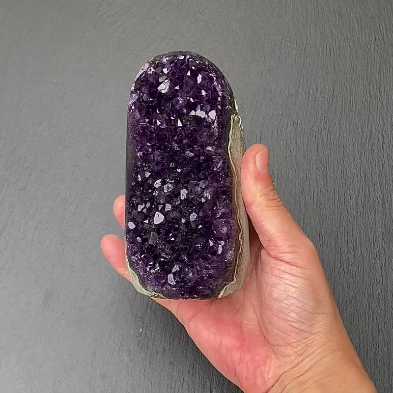 天然原矿顶级帝王紫 紫晶镇  紫晶簇 紫水晶 开运财运水晶 消磁 - 摆饰 - 水晶 紫色