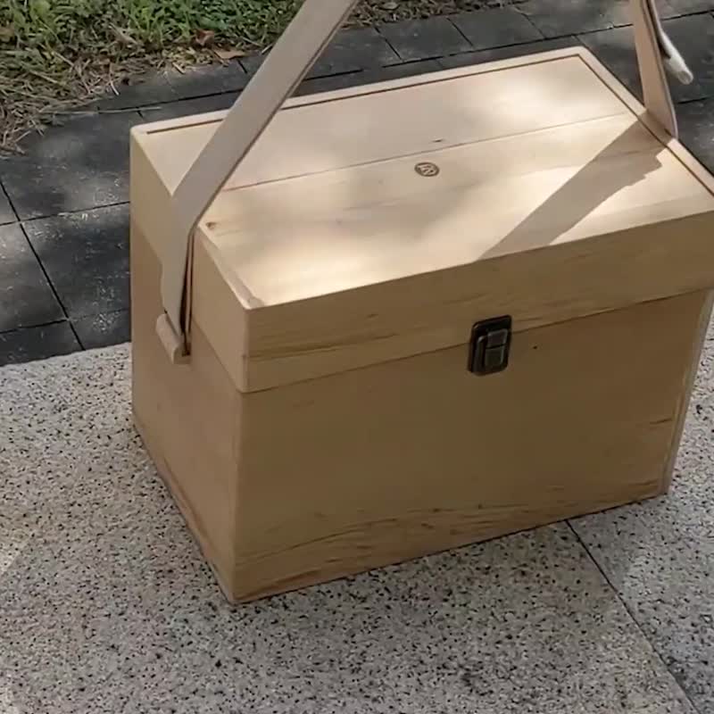 (试作品出清) Cafe Cube Lite - 你的行动咖啡吧 - 桧木收纳箱 - 收纳用品 - 木头 