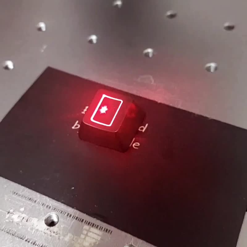 可订作 发光 按键 定制化 LED 键盘 键帽 钥匙圈 自摸神器 麻将 - 钥匙链/钥匙包 - 塑料 蓝色