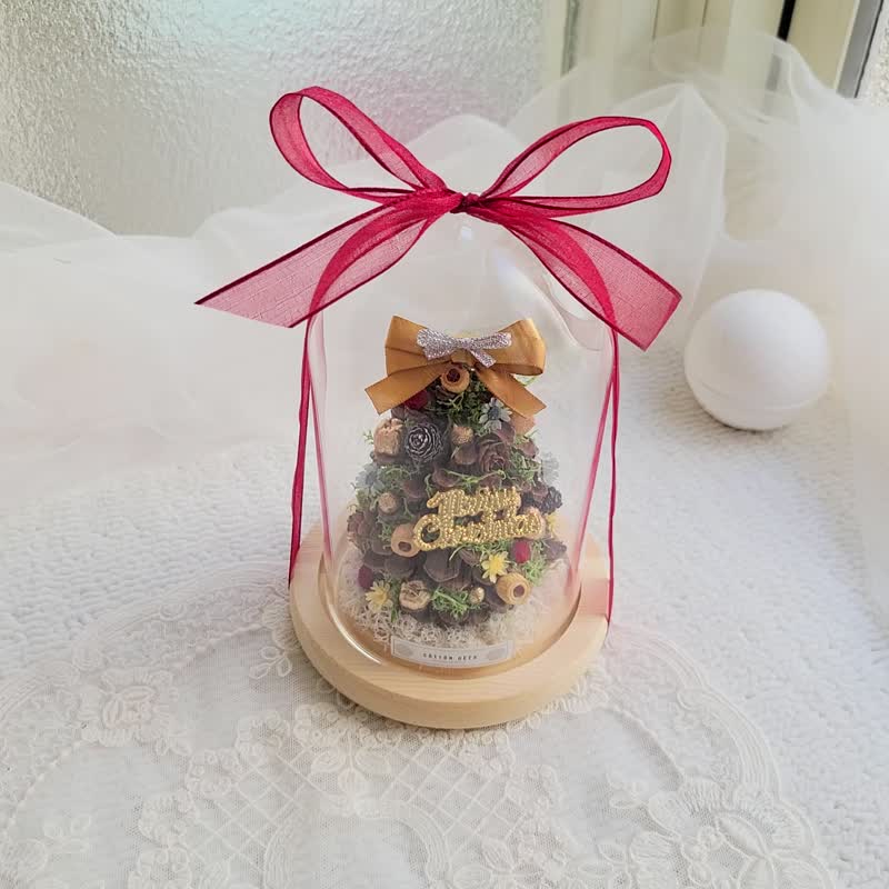 【材料包现货】松果玻璃罩盅。DIY材料包 - 植栽 - 植物．花 
