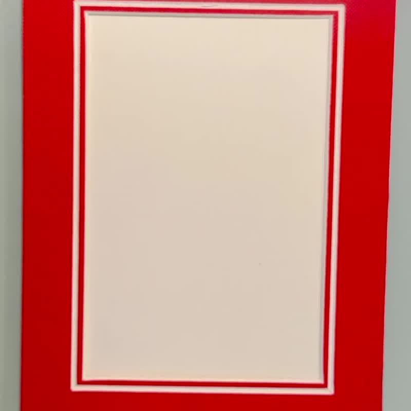 真手绘水彩 明信片 甜一甜草莓大褔 配厚纸相框 - 卡片/明信片 - 纸 