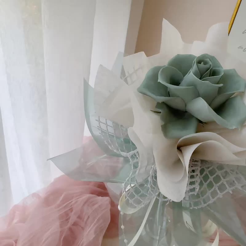 晨曦之恋。告白花束 永生花 生日礼物 情人 纪念 - 干燥花/捧花 - 玻璃 粉红色