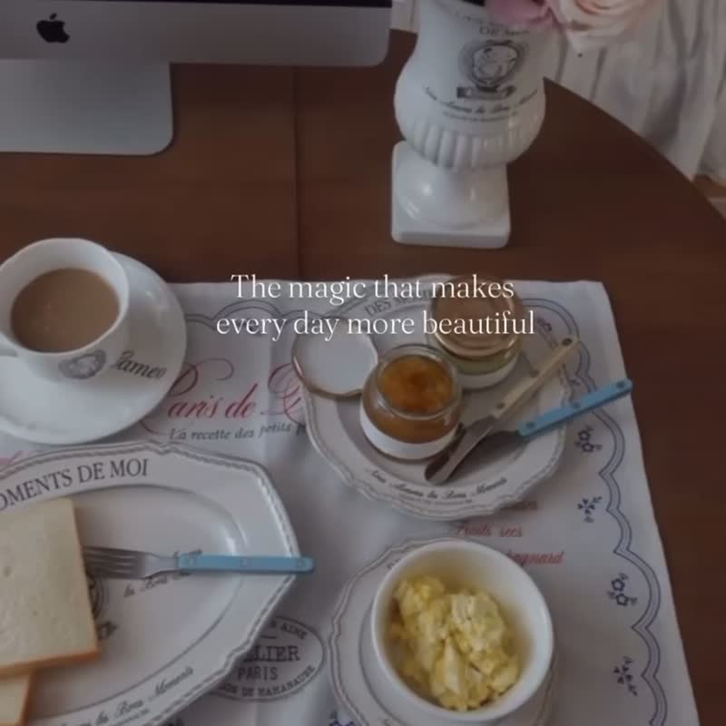 韩国mamanaube | Cafe de France长款高脚杯 /咖啡杯/法式玻璃杯 - 咖啡杯/马克杯 - 玻璃 白色