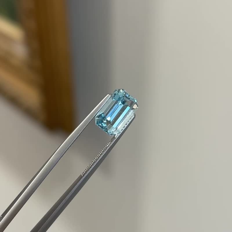 【裸石】海蓝宝石 Aquamarine 3.80ct LAQ31 - 项链 - 宝石 蓝色