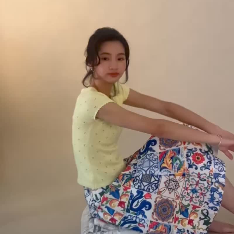 morocco tiles dress - 裙子 - 其他人造纤维 多色