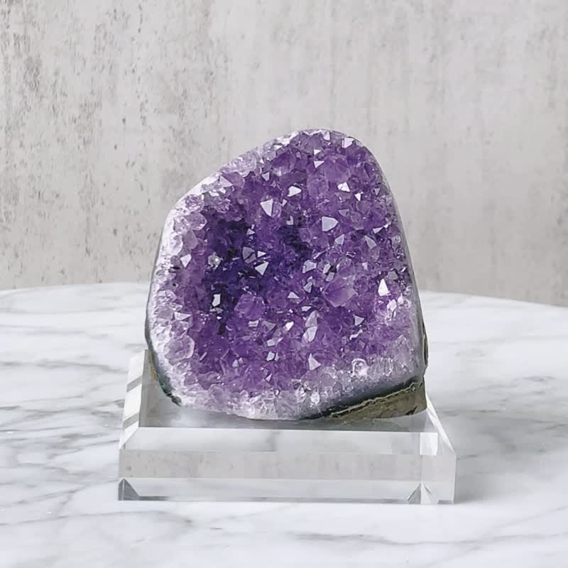 紫晶镇 // 开运招财 智慧创意 镇宅化煞 紫水晶 // 赠底座 - 摆饰 - 水晶 紫色