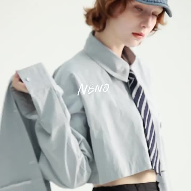 可拆卸多穿法长短装上衣  男女衬衣外套 送领带 - 男装衬衫 - 棉 